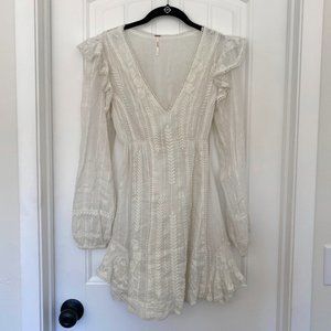Free People White Mini Dress